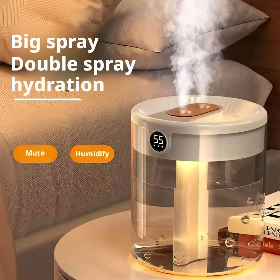 Baby Nursery Humidifier - Dreifach-Sprüh-Luftbefeuchter, leise, großes Nebelvolumen, große Kapazität,