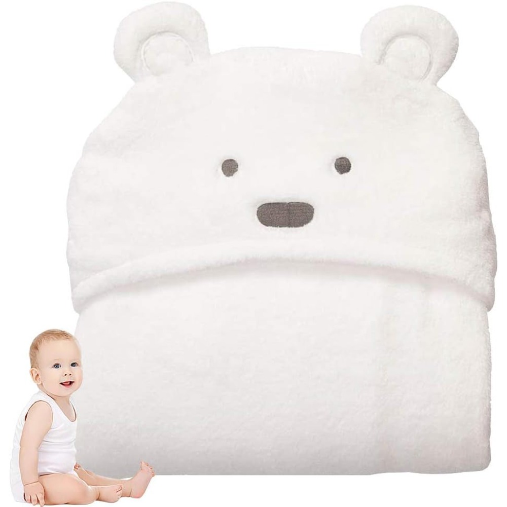 Baby Nursery Boy - Niedliches Bären-Kapuzenhandtuch für Kinder, Badetuch, weiches