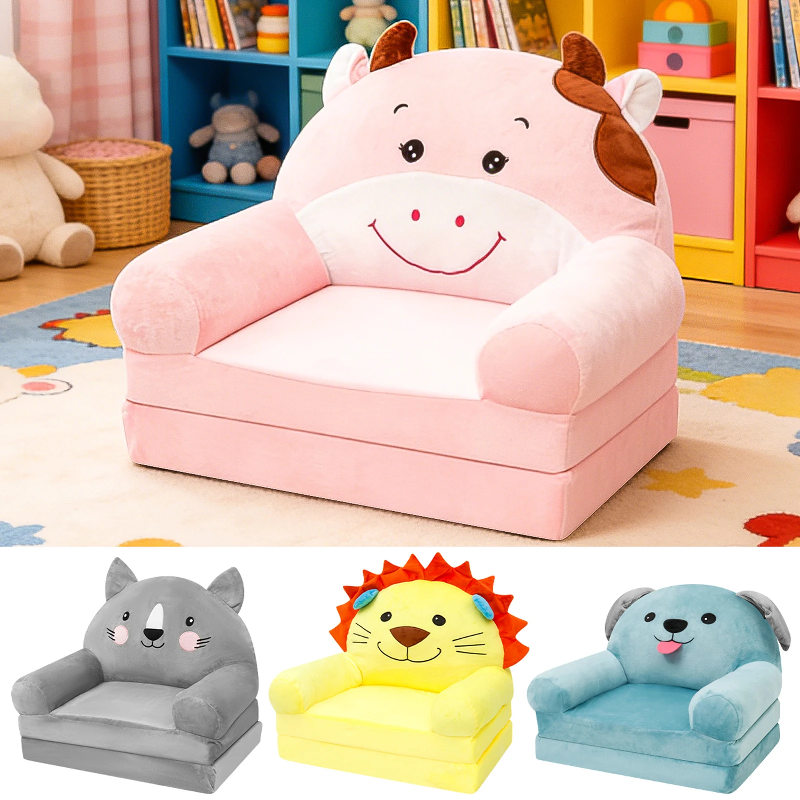Baby Nursery Chair - Faltbares Kindersofa, Babysitz, Stuhl, mit Schaumstoff
