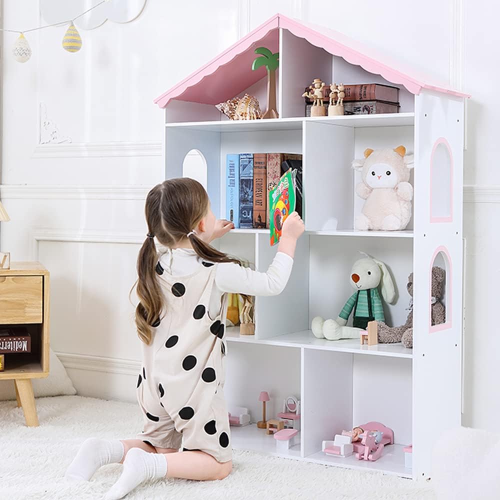 Baby Nursery Bookshelf - Kinderbücherregal und Spielzeugaufbewahrung, Kleinkind-Bücherregal Baby-Bücherregal für