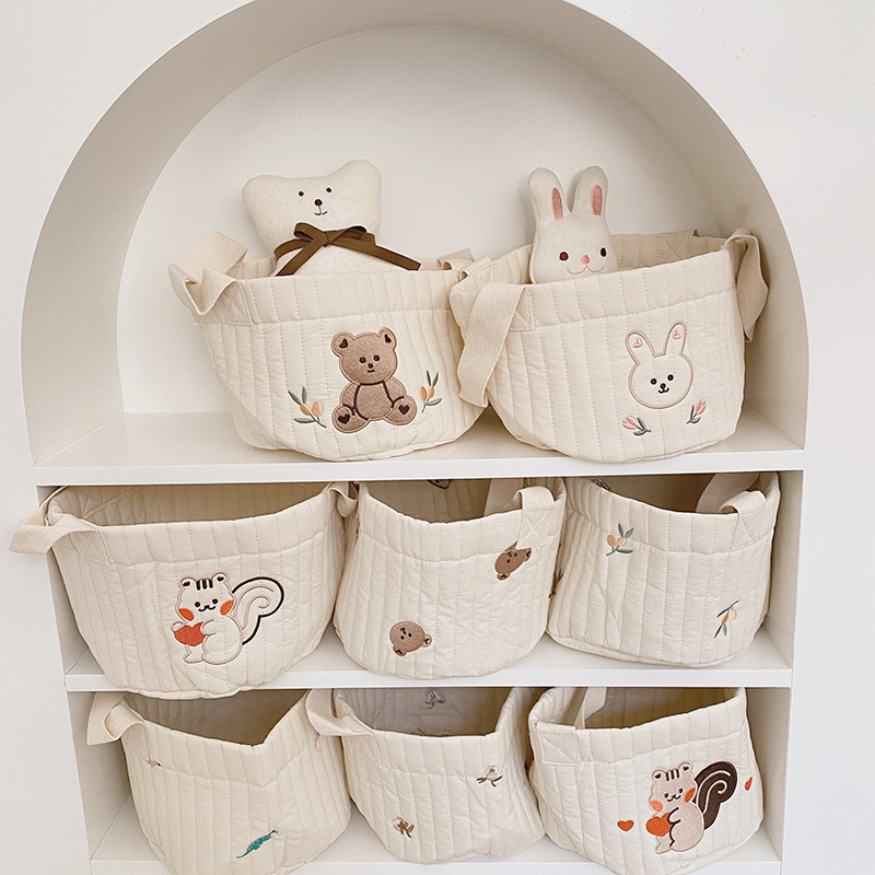 Baby Nursery Embroidery - Baby Windel Lagerung Tasche Spielzeug Blöcke