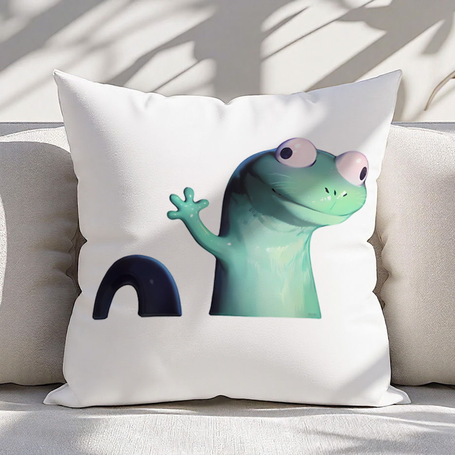 Baby Nursery Themes Boy - Niedlicher Cartoon-Frosch Kissenbezug für Kinderzimmer-Deko Baby