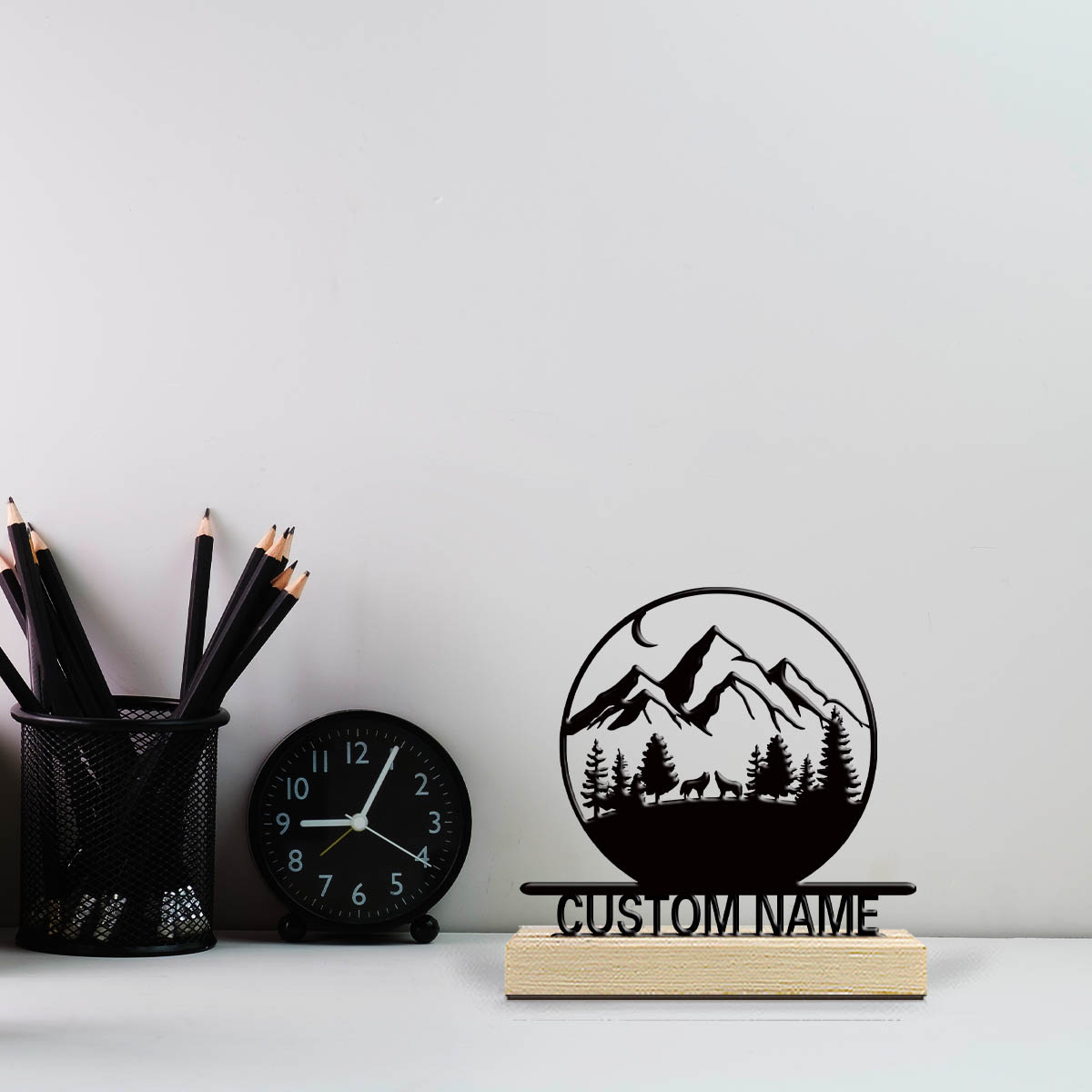 Baby Nursery Mountain Theme - 1 Stück lustiges, personalisiertes, individuelles Berg-