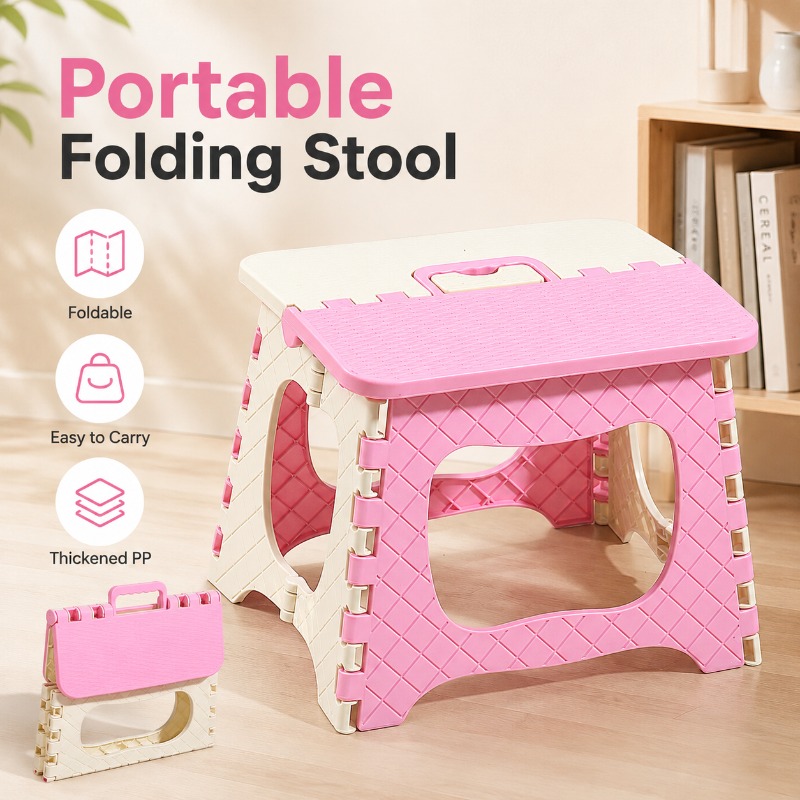 Baby Nursery Chair - Tragbarer Klapphocker aus verdicktem PP-Kunststoff mit