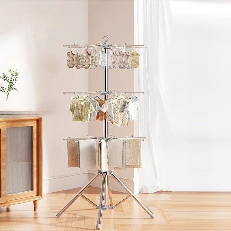 Baby Nursery Shelves - Wäscheständer für Babykleidung, faltbarer Wäscheständer für