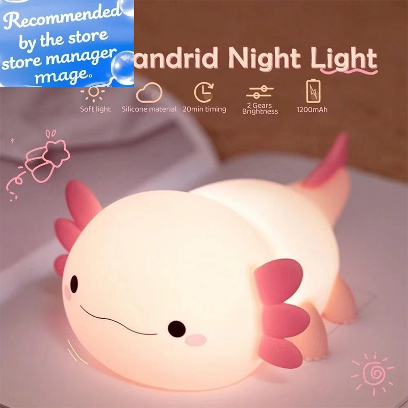 Niedliche Axolotl-Nachtlampe a – Baby Nursery Table Bewertung und Preis