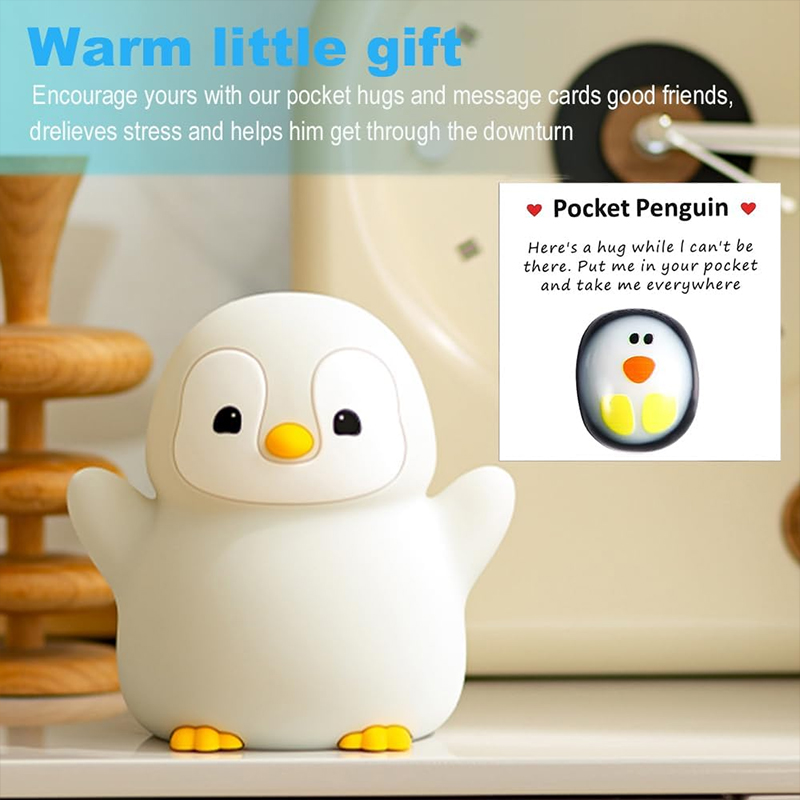 NEUE Pinguin-Nachtlampe aus Si – Baby Nursery Table Bewertung und Preis