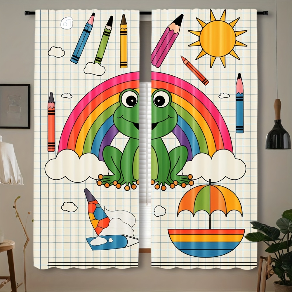 Niedlicher Regenbogen-Frosch-V – Baby Nursery Themes Boy Bewertung und Preis