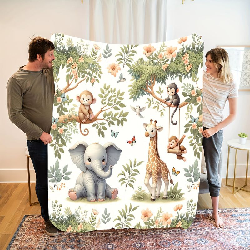 VIKAMA Babydecke mit Aquarell- – Baby Nursery Jungle Animals Bewertung und Preis