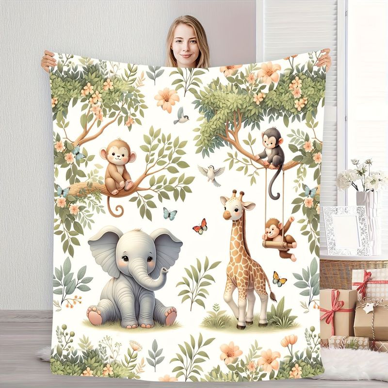 VIKAMA Babydecke mit Aquarell- – Baby Nursery Jungle Animals Bewertung und Preis