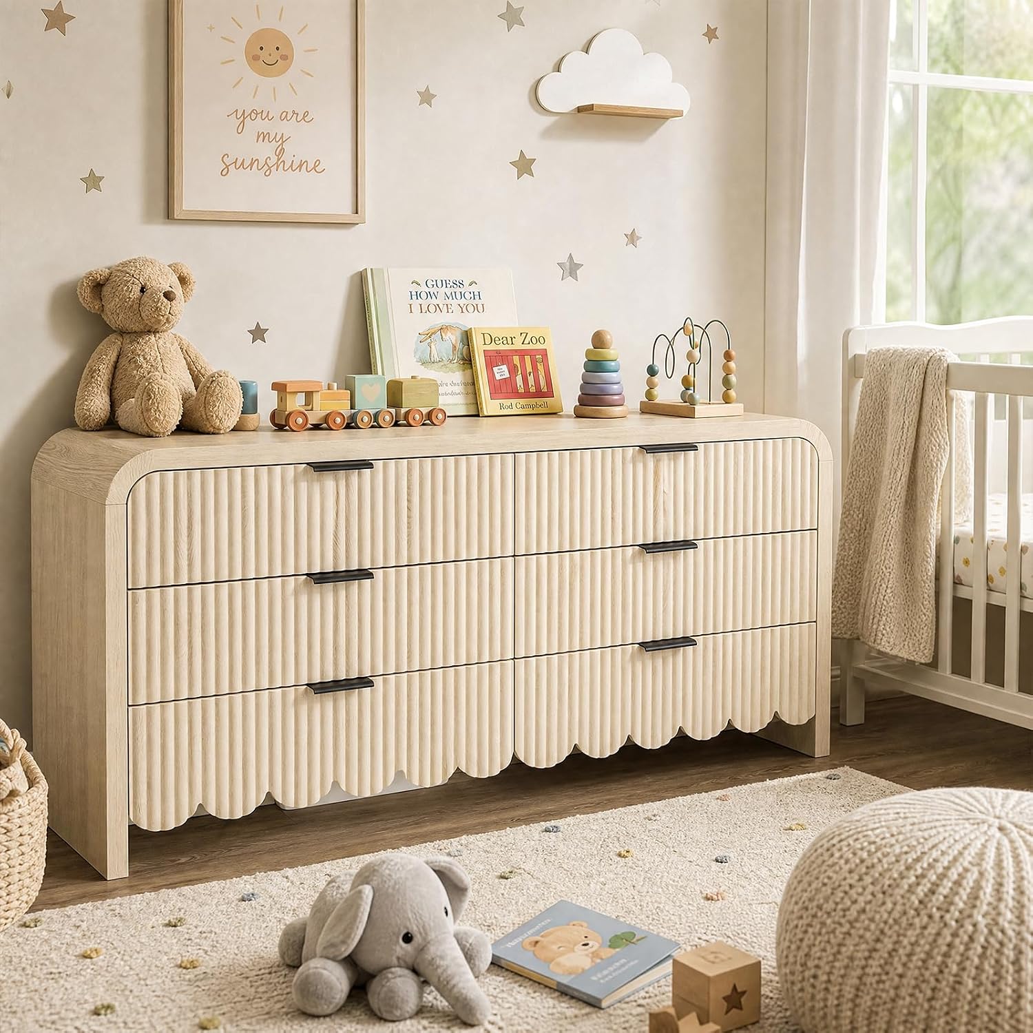 Holzkommode mit 6 Schubladen,  – Baby Nursery Chest Of Drawers Bewertung und Preis