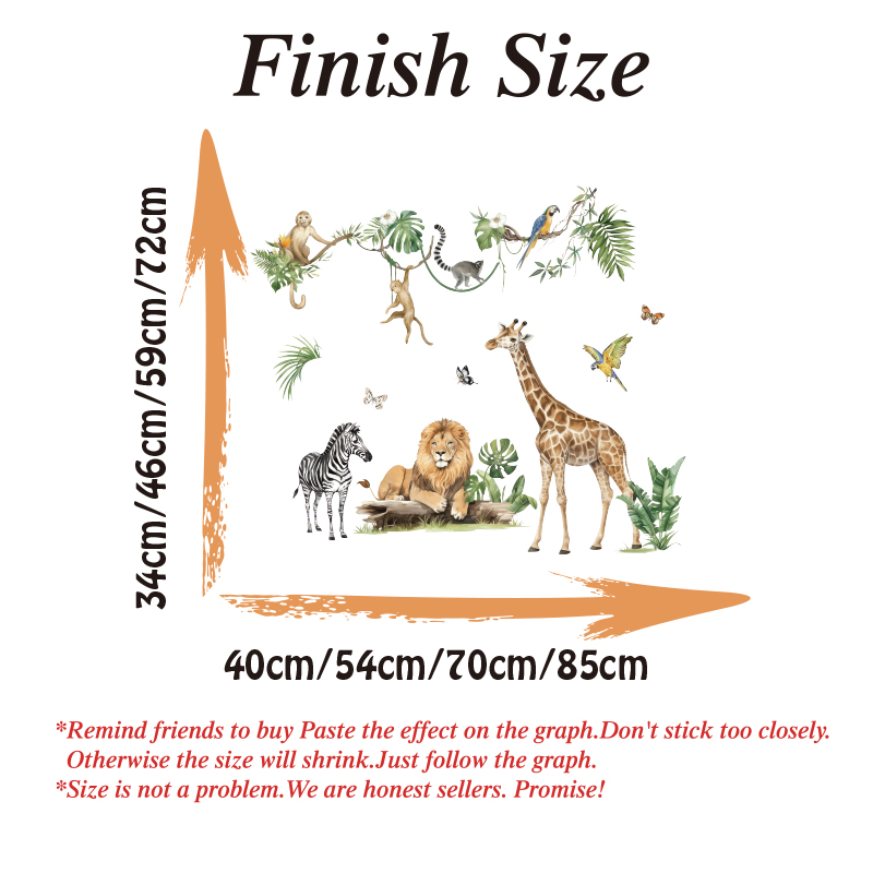 Große Dschungel Tier tropische – Baby Nursery Jungle Animals Bewertung und Preis
