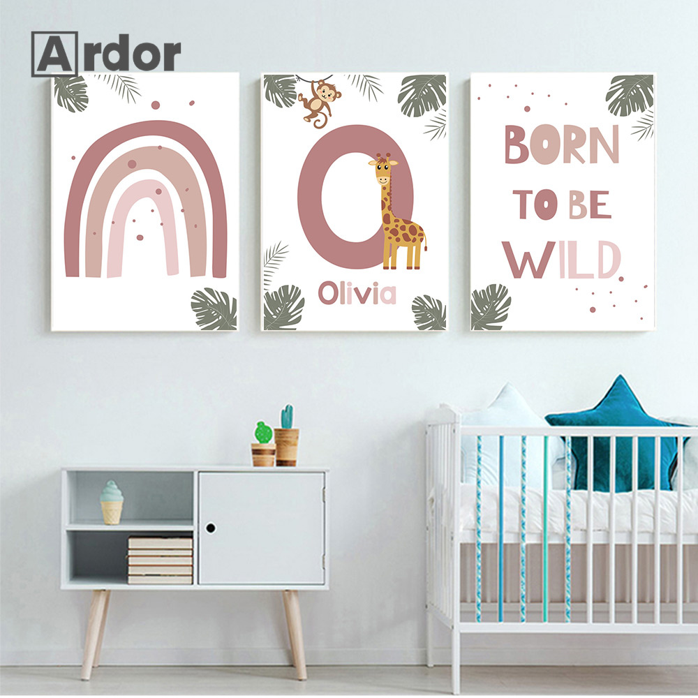 Nordic Dschungel Tier Poster B – Baby Nursery Jungle Animals Bewertung und Preis