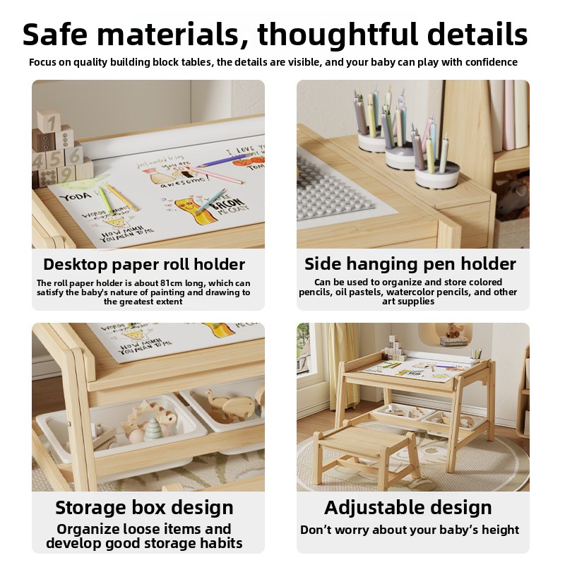 Tische und Stühle aus massivem – Baby Nursery Table Bewertung und Preis