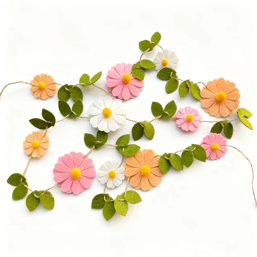 200 cm Filz-Gänseblümchen-Bann – Baby Nursery Garland Bewertung und Preis