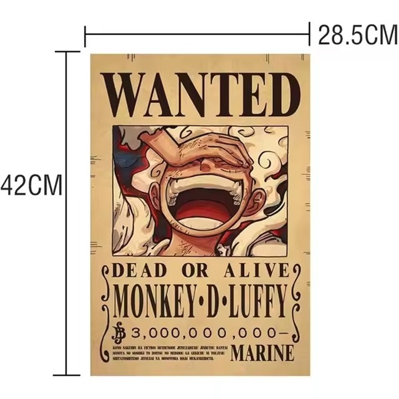 Anime One Piece Wanted-Plakate – Baby Nursery Wall Decals Bewertung und Preis
