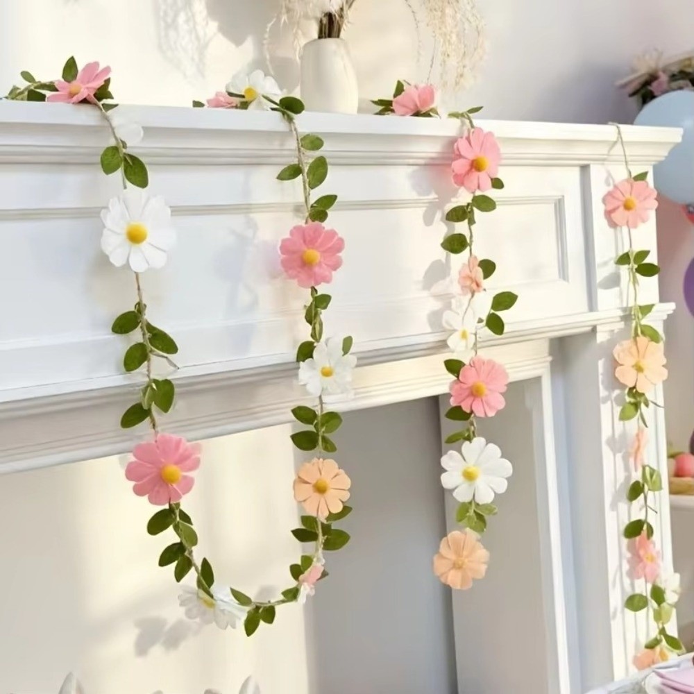 200 cm Filz-Gänseblümchen-Bann – Baby Nursery Garland Bewertung und Preis