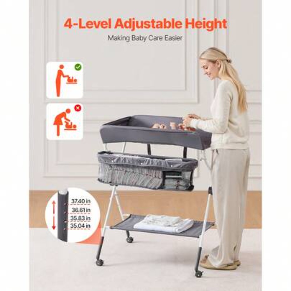 Klappbarer Baby-Wickeltisch mi – Baby Nursery Shelves Bewertung und Preis