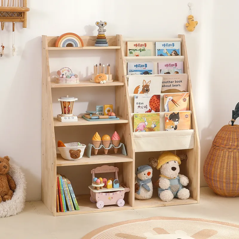 2-in-1 Spielzeug-Aufbewahrungs – Baby Nursery Bookshelf Bewertung und Preis