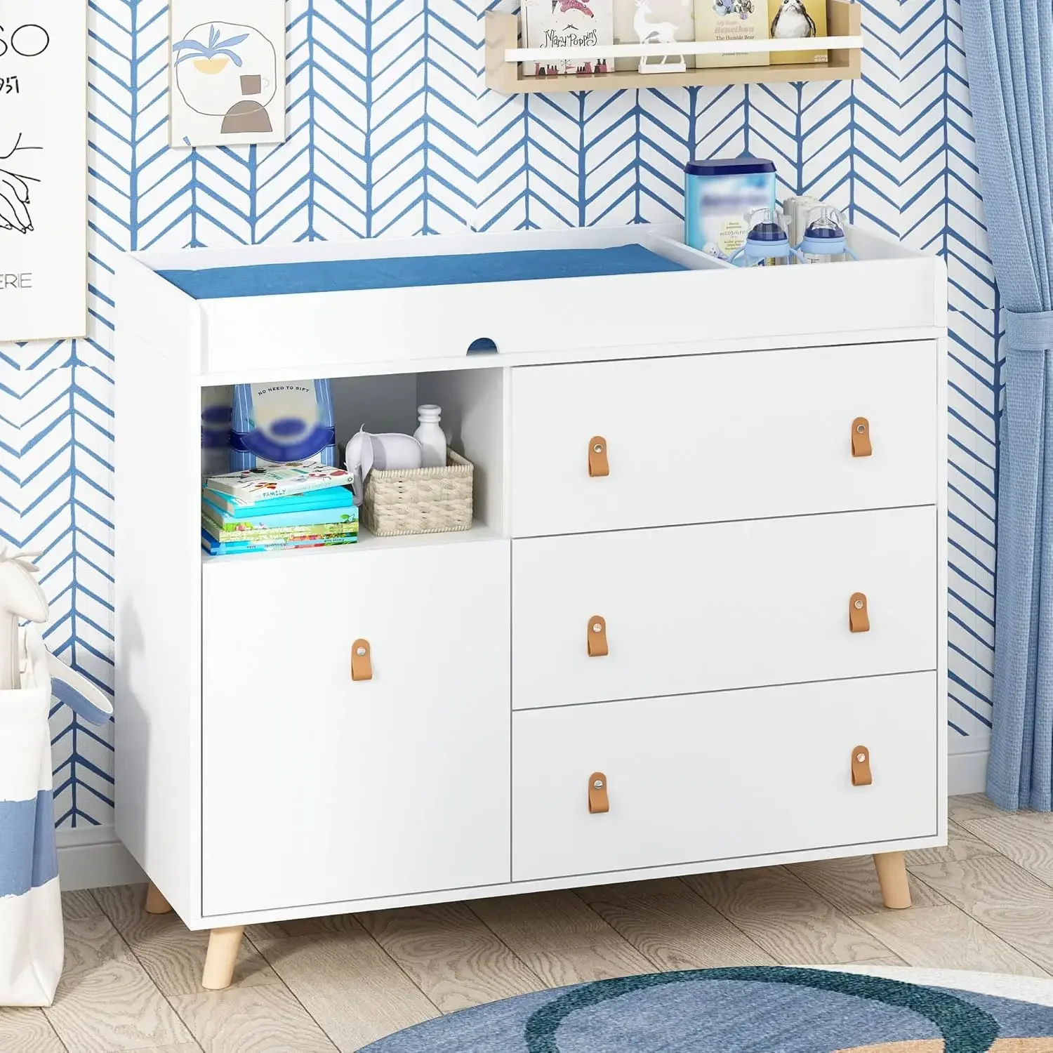 Baby-Kommode mit Wickelaufsatz – Baby Nursery Chest Of Drawers Bewertung und Preis