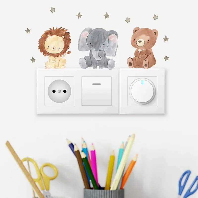 1/2/4/6set Cartoon-Tiere Wanda – Baby Nursery Wall Decals Bewertung und Preis