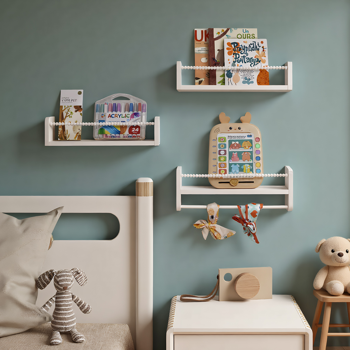 Schwebende Kinderbücherregale  – Baby Nursery Bookshelf Bewertung und Preis