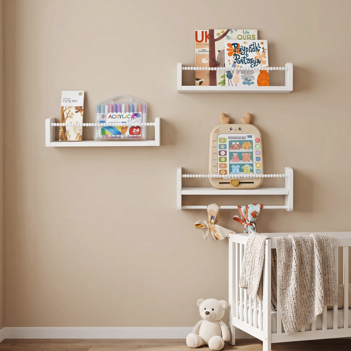Schwebende Kinderbücherregale  – Baby Nursery Bookshelf Bewertung und Preis