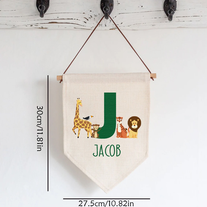 Personalisierte Namens-Wimpelk – Baby Nursery Jungle Animals Bewertung und Preis
