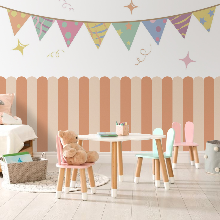 Mehrfarbige vertikal gestreift – Baby Nursery Wall Decals Bewertung und Preis
